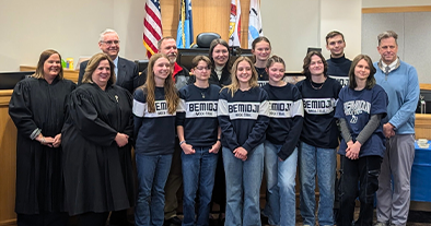 Beltrami County Judges Honor Bemidji H.S. Mock Trial Team